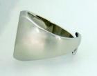 Anello chevalier con iniziale in argento 925%°